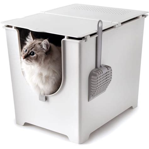 electric litter box extra large|extra large enclosed litter box.